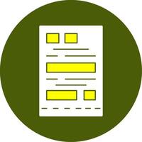 Receipt Solid Style Two Color EPS Sample Icon vector