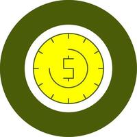 Time Solid Style Two Color EPS Sample Icon vector