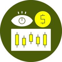 Vision Solid Style Two Color EPS Sample Icon vector