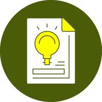 Lightbulb Solid Style Two Color EPS Sample Icon vector