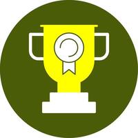 Trophy Solid Style Two Color EPS Sample Icon vector