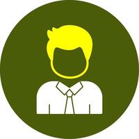 Employee Solid Style Two Color EPS Sample Icon vector