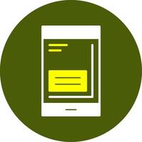 Smartphone Solid Style Two Color EPS Sample Icon vector