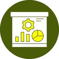 Presentation Solid Style Two Color EPS Sample Icon vector