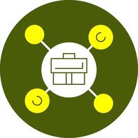 Networking Solid Style Two Color EPS Sample Icon vector