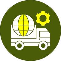 Logistics Solid Style Two Color EPS Sample Icon vector