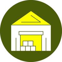 Warehouse Solid Style Two Color EPS Sample Icon vector
