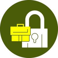 Lock Solid Style Two Color EPS Sample Icon vector