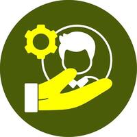 Mentorship Solid Style Two Color EPS Sample Icon vector