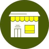 Storefront Solid Style Two Color EPS Sample Icon vector