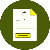 Document Solid Style Two Color EPS Sample Icon vector