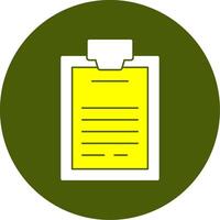 Clipboard Solid Style Two Color EPS Sample Icon vector