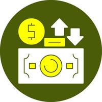 Exchange rate Solid Style Two Color EPS Sample Icon vector