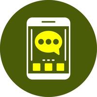 Comment Solid Style Two Color Sample Icon vector
