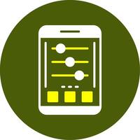 Settings Solid Style Two Color EPS Sample Icon vector