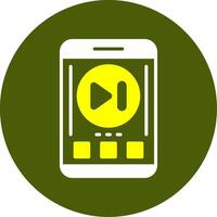 Skip forward Solid Style Two Color Sample Icon vector
