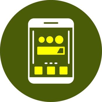 Loading Solid Style Two Color Sample Icon vector