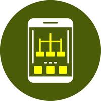 Network Solid Style Two Color Sample Icon vector