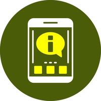 Information Solid Style Two Color Sample Icon vector