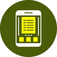 List Solid Style Two Color Sample Icon vector