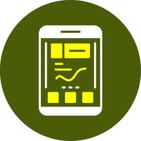 Analytics Solid Style Two Color Sample Icon vector