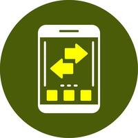 Refresh Solid Style Design vector