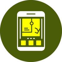 GPS Solid Style Two Color Sample Icon vector