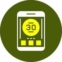 Battery Solid Style Two Color Sample Icon vector