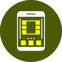 Solid Style Two Color Sample Icon vector