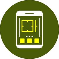 Camera Solid Style Two Color Sample Icon vector