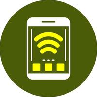 Wi Fi Solid Style Two Color Sample Icon vector