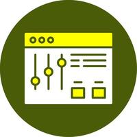 Filter Solid Style Two Color Sample Icon vector