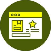 Featured Product Solid Style Two Color Sample Icon vector