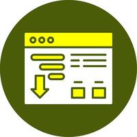 Sort Solid Style Two Color Sample Icon vector