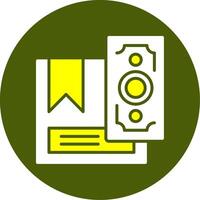 Cash on Delivery Solid Style Two Color Sample Icon vector