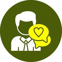 Customer Feedback Solid Style Two Color Sample Icon vector