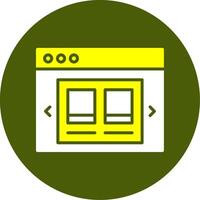 Product Carousel Solid Style Two Color Sample Icon vector