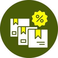 Bundle Offer Solid Style Two Color Sample Icon vector