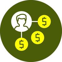 Affiliate Program Solid Style Two Color Sample Icon vector
