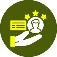 Customer Satisfaction Solid Style Two Color Sample Icon vector