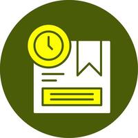 Shipping Solid Style Two Color Sample Icon vector