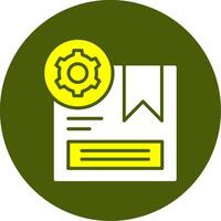 Product Customization Solid Style Two Color Sample Icon vector