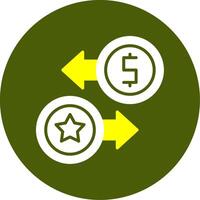 Loyalty Points Solid Style Two Color Sample Icon vector