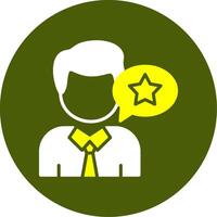 Customer Ratings Solid Style Two Color Sample Icon vector