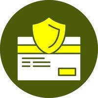 Secure Checkout Solid Style Two Color Sample Icon vector