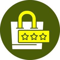Shopping Experience Solid Style Two Color Sample Icon vector