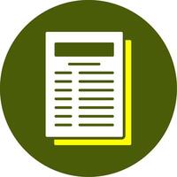 Bank statement Solid Two Color Circle Sample Design vector