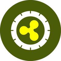 Ripple Solid Two Color Circle Sample Design vector