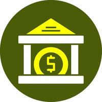 Federal Reserve Solid Two Color Circle Sample Design vector