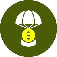 Bailout Solid Two Color Circle Sample Design vector
